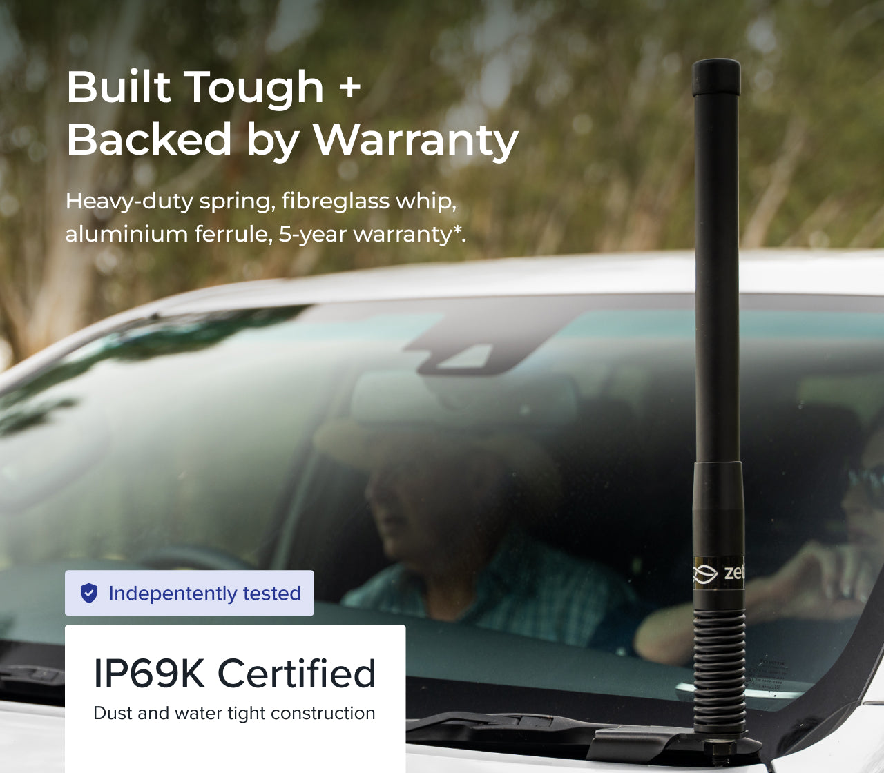 500/580mm UHF CB Smart Antenna Pack with Icom IC-455